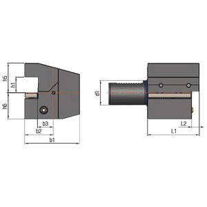 C4 - Aksiaalinen pidin vasenkätinen lyhyt