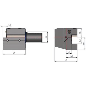 C1 - Aksiaalinen pidin oikeakätinen
